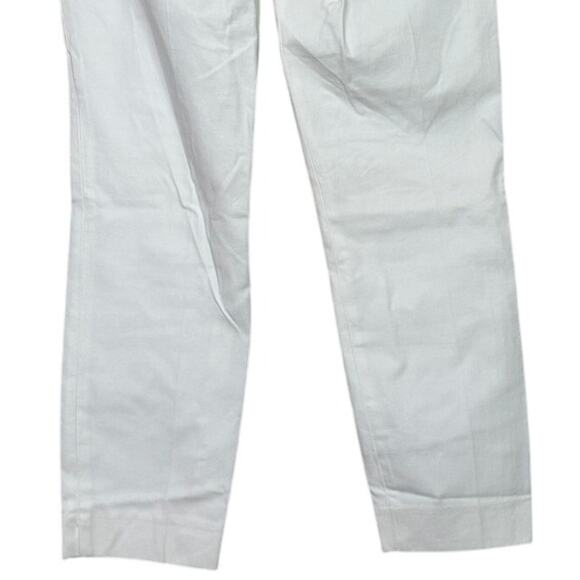 J.Crew Martie Crop Bi Stretch Pullon Ankle Dress Pant Trousers Side Zip 4 White - Picture 8 of 15